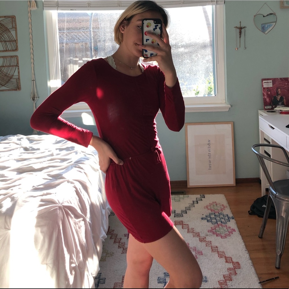 Burgundy Jumpsuit